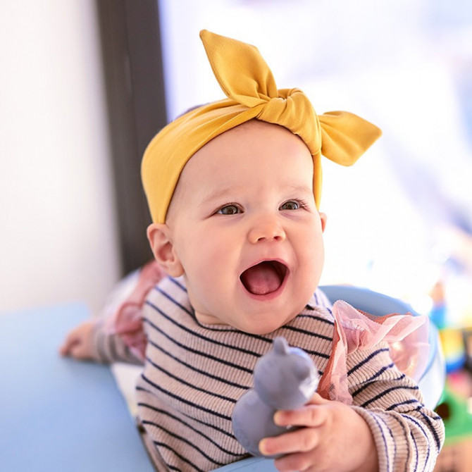 GIRL HEADBAND MUSTARD