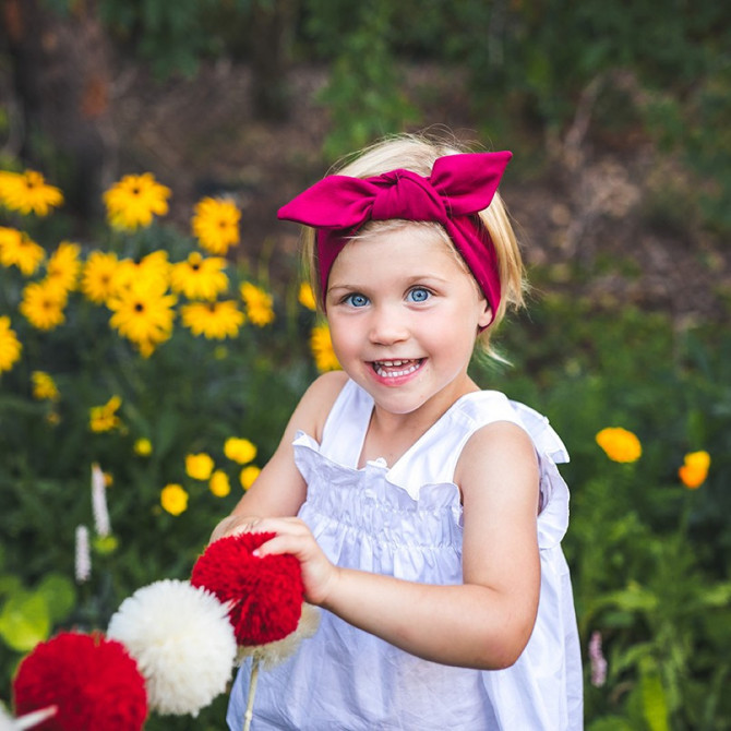 GIRL HEADBAND AMARANTH