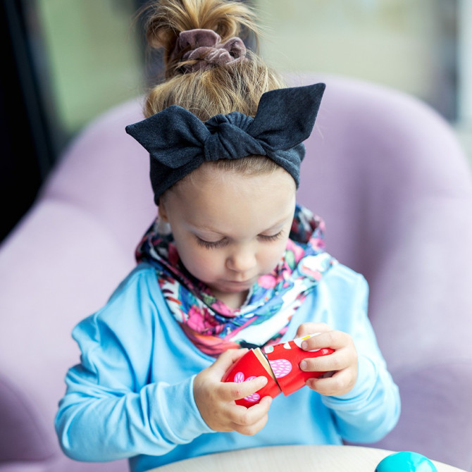 GIRL HEADBAND DARK GREY