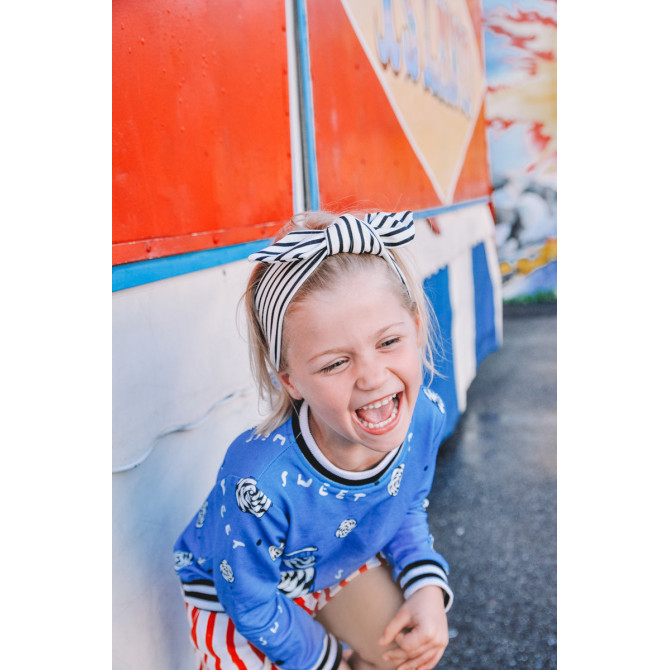 GIRL HEADBAND BLACK STRIPES
