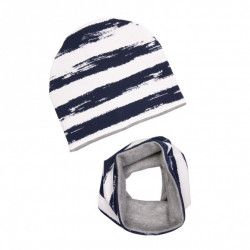 WINTER SET NAVY STRIPES