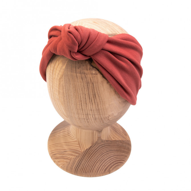 KNOT HEADBAND MARSALA