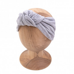 KNOT HEADBAND GREY