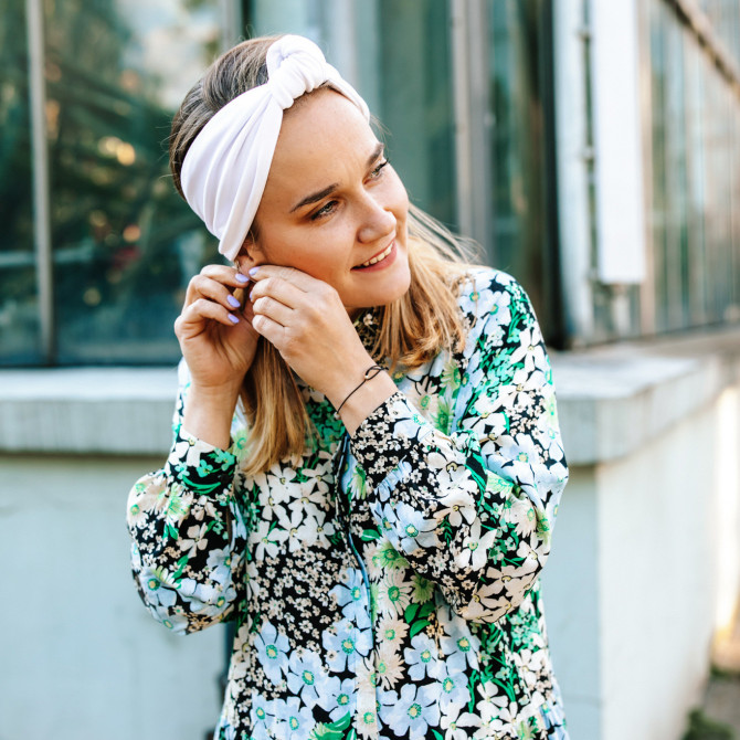 KNOT HEADBAND WHITE