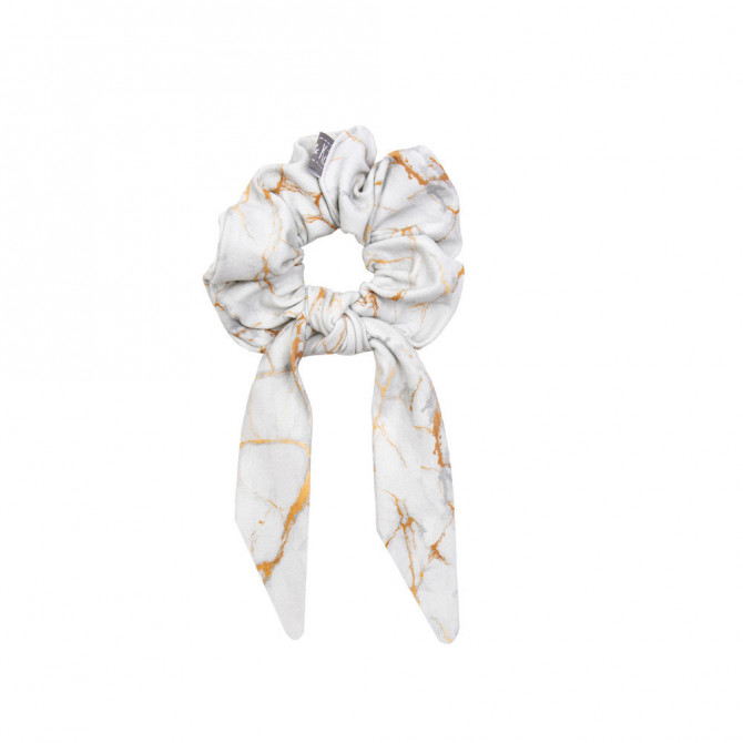 Scrunchie with tail MARBLE