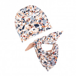 beanie with scarf LASTRICO BEIGE