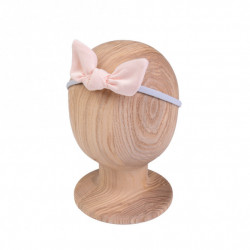 BOW Headband LIGHT PEACH