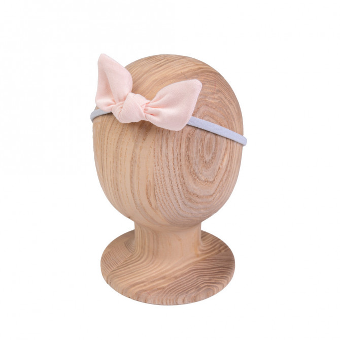 BOW Headband LIGHT PEACH