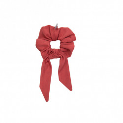 Scrunchie with tail MARSALA