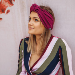 KNOT HEADBAND MAGENTA