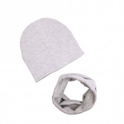 WINTER SET BEANIE WITH TUB GREY