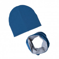 WINTER SET BOY BEANIE WITH TUB COBALT