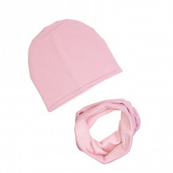 WINTER SET GIRL BEANIE WITH TUB POWDER