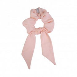 Scrunchie with tail LIGHT PEACH