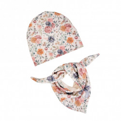beanie with scarf SECRET GARDEN