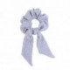 Scrunchie with tail GREY RIB