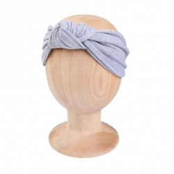 KNOT HEADBAND GREY LINE