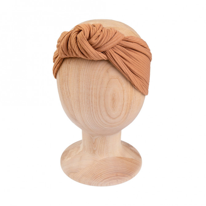 KNOT HEADBAND NUDE RIB