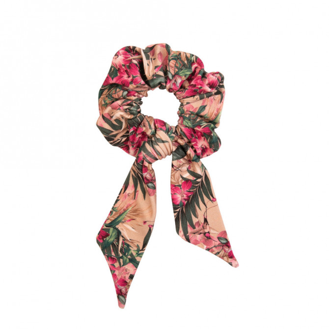 Scrunchie with tail ORCHID
