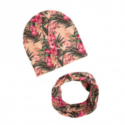 GIRL BEANIE WITH TUB ORCHID
