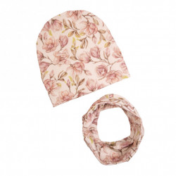 GIRL BEANIE WITH TUB MAGNOLIA CREAM