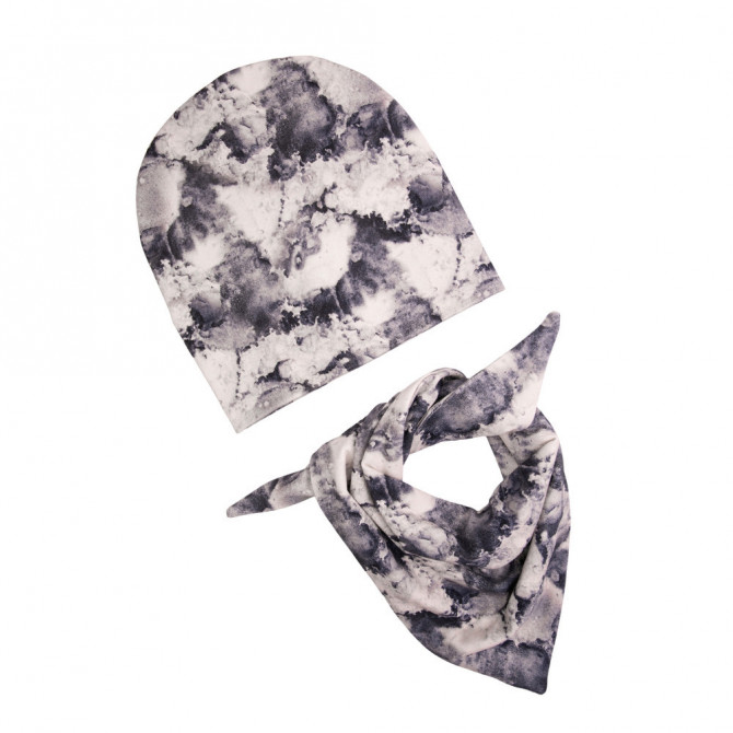 BEANIE WITH SCARF MISTY