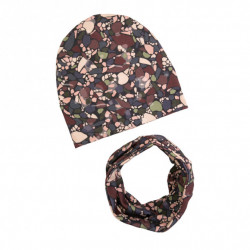 GIRL BEANIE WITH TUB LASTRICO NAVY