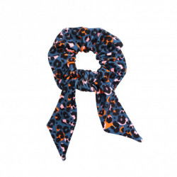SCRUNCHIE WITH TAIL WILD SPOTS