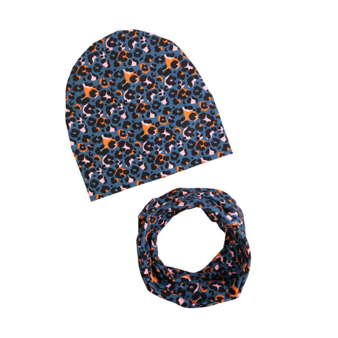 GIRL BEANIE WITH TUB WILD SPOTS