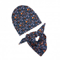 BEANIE WITH SCARF WILD SPOTS