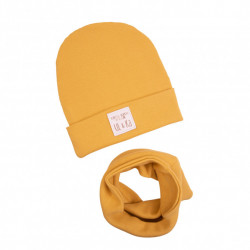 CZAPKA Z KOMINEM MUSTARD LINE 6-12 mc