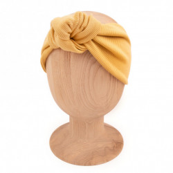 KNOT HEADBAND MUSTARD LINE