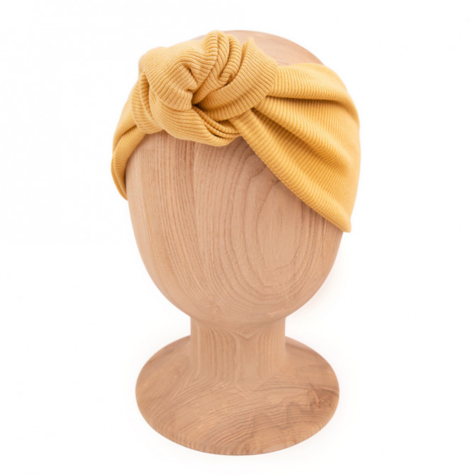 KNOT HEADBAND MUSTARD LINE