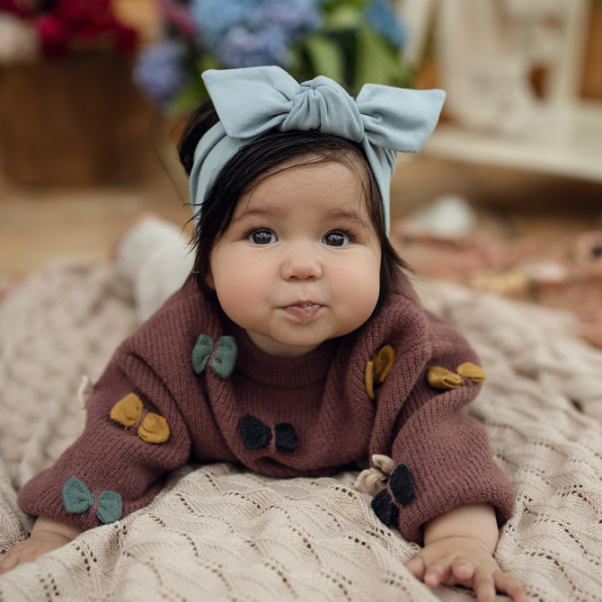 GIRL HEADBAND STONE BLUE