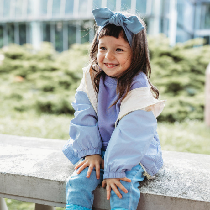 GIRL HEADBAND STONE BLUE