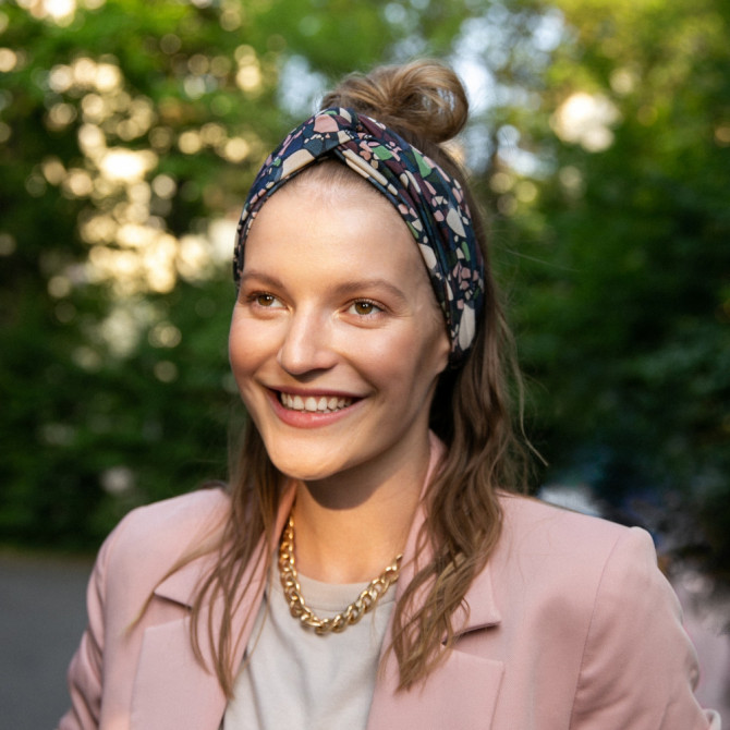 TWIST HEADBAND LASTRICO NAVY