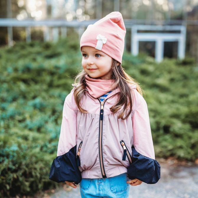BEANIE WITH TUB BLUSH