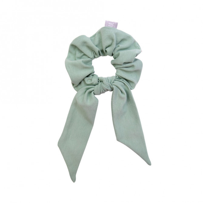 SCRUNCHIE WITH TAIL SAGE