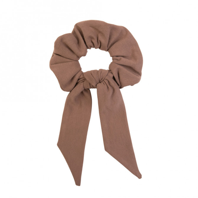 SCRUNCHIE WITH TAIL LATTE