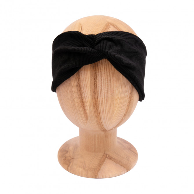 TWIST HEADBAND BLACK LINE