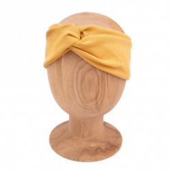 TWIST HEADBAND MUSTARD LINE