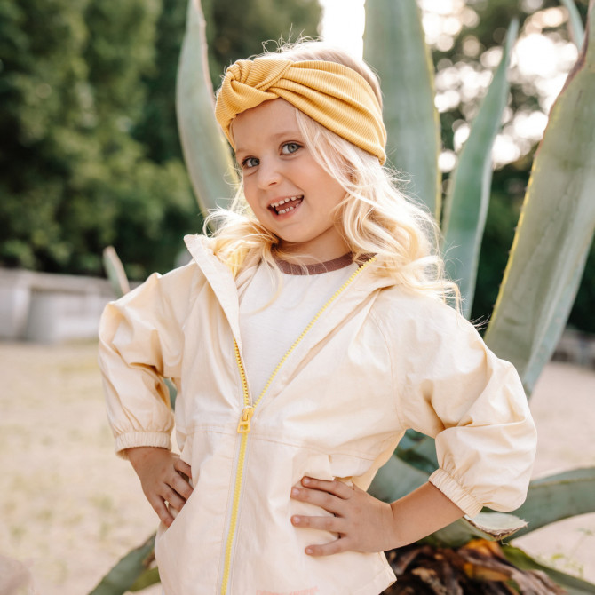 TWIST HEADBAND MUSTARD LINE