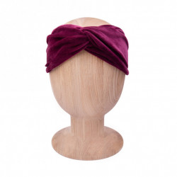 OPASKA NA GŁOWĘ TWISTULA VELVET BURGUNDY