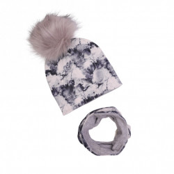 WINTER SET MISTY WITH POMPOM