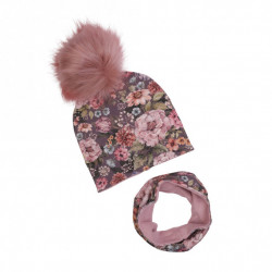 WINTER SET GARDENIA WITH POMPOM