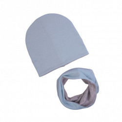 CZAPKA Z KOMINEM ZIMOWA STONE BLUE