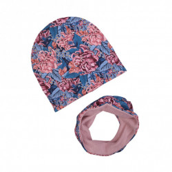 WINTER SET BEANIE WITH TUB FIORI