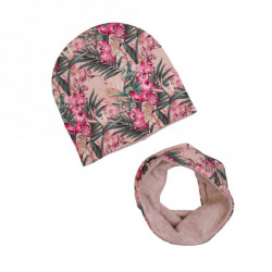 WINTER SET BEANIE WITH TUB ORCHID