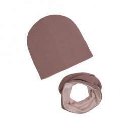 WINTER SET BEANIE WITH TUB LATTE