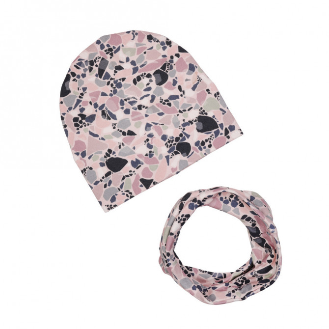 GIRL BEANIE WITH TUB LASTRICO VIOLET